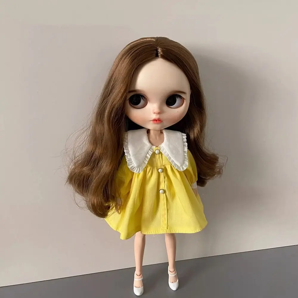 Doll Party Clothes Lapel Collar Dresses For ob24 ob26 dolls for azone ymy Dolls Princess Dresses for blythe Dolls Accessories