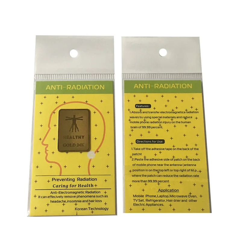 

Customized. Square Double Anti-Radiation Energy Phone Sticker Negative Ion Sheet Anti Radiation Sticker