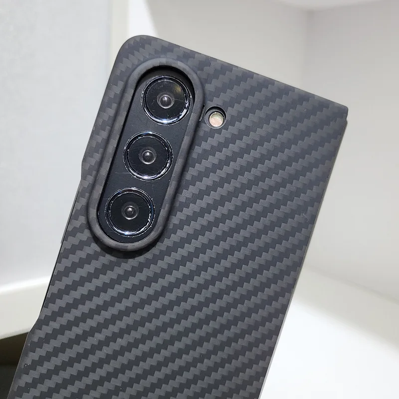 2023 New Hot Genuine Aramid Carbon Fiber For Samsung Z Fold 5 Zfold5 Folding Screen Protective Phone CASE Cover