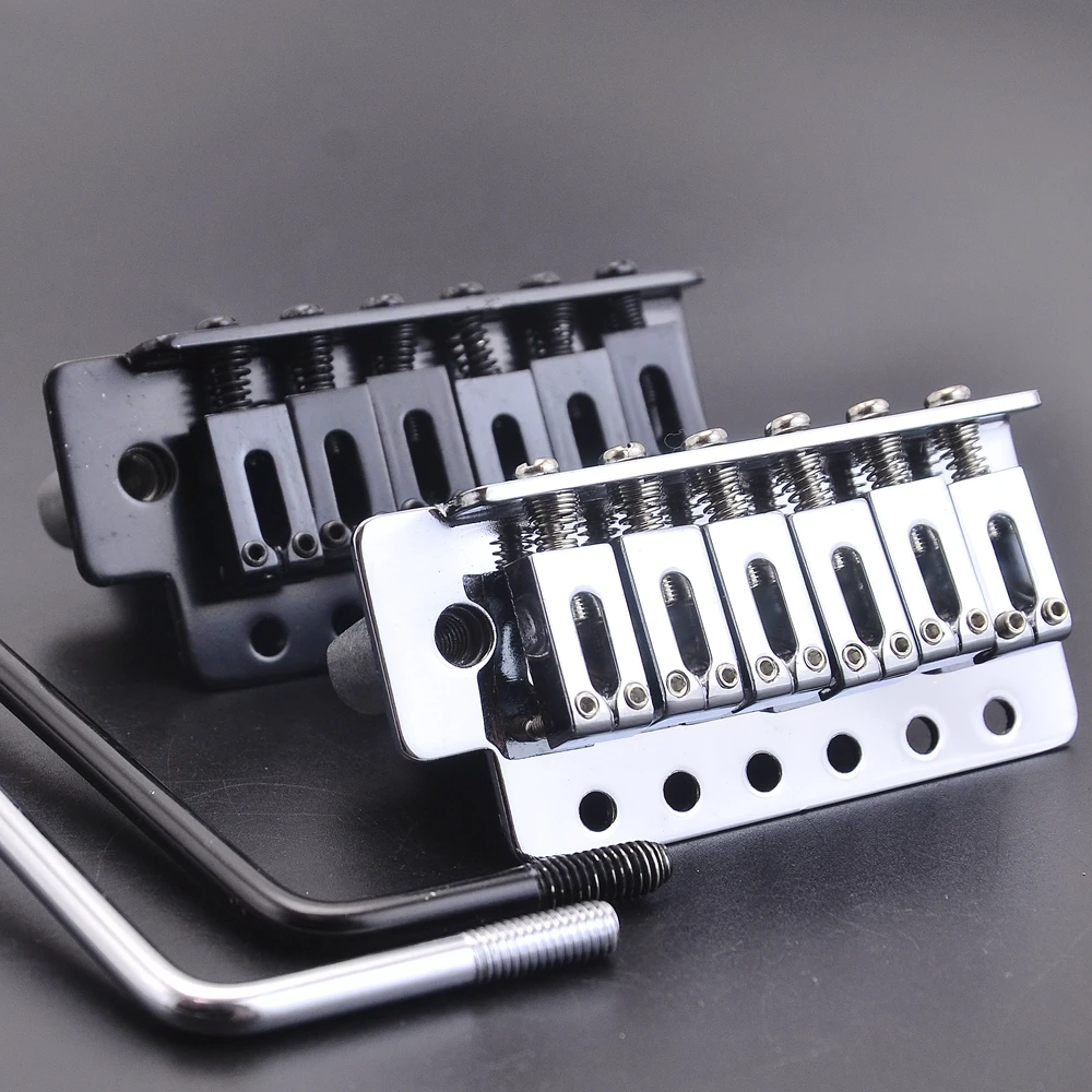 1 Set   52.5mm Electric Guitar Tremolo System  Bridge - Chrome / Black