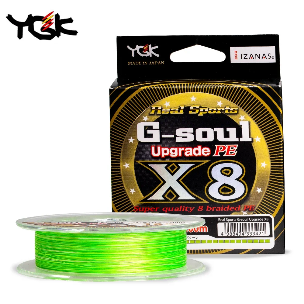 YGK G-SOUL X8 Upgrade Braid Fishing Line Super Strong 8 Strands Multifilament PE line 150M 200M Japan 14LB 16LB 22LB 60LB