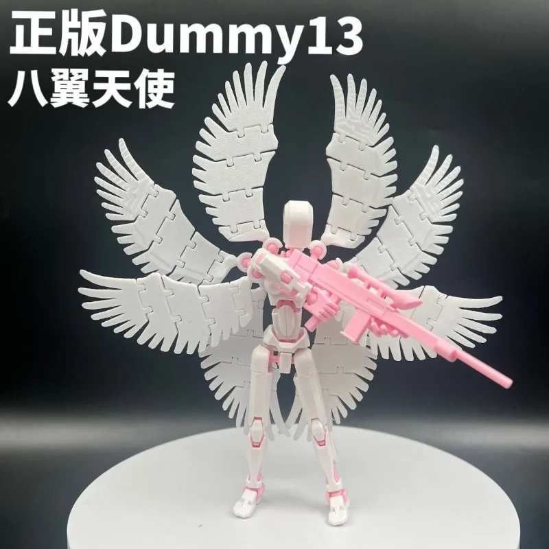 The Fourth Generation DIY Dummy 13 Action Figure ABS Multi-Jointed Movable Shapeshift Robot Mannequin with Wings Children Toy