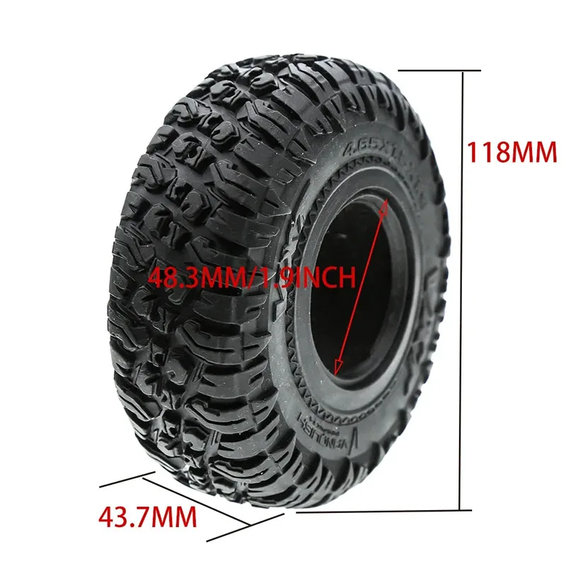RC 4 stuks 1.9 inch Band Rubber Wiel Banden Band voor 1:10 RC Rock Crawler TRX4 Bronco D90 D110 Axiale scx10 90046 RC4WD CC01 TF2