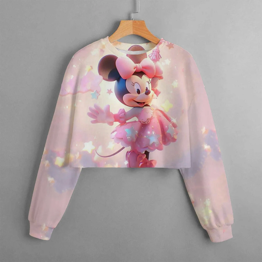 Cartoon Mickey Mouse Print Hoodies Kids Clothes Sweatshirt Girls Children Merry Christmas Long Sleeve Sweatshirt Clothing Pullov