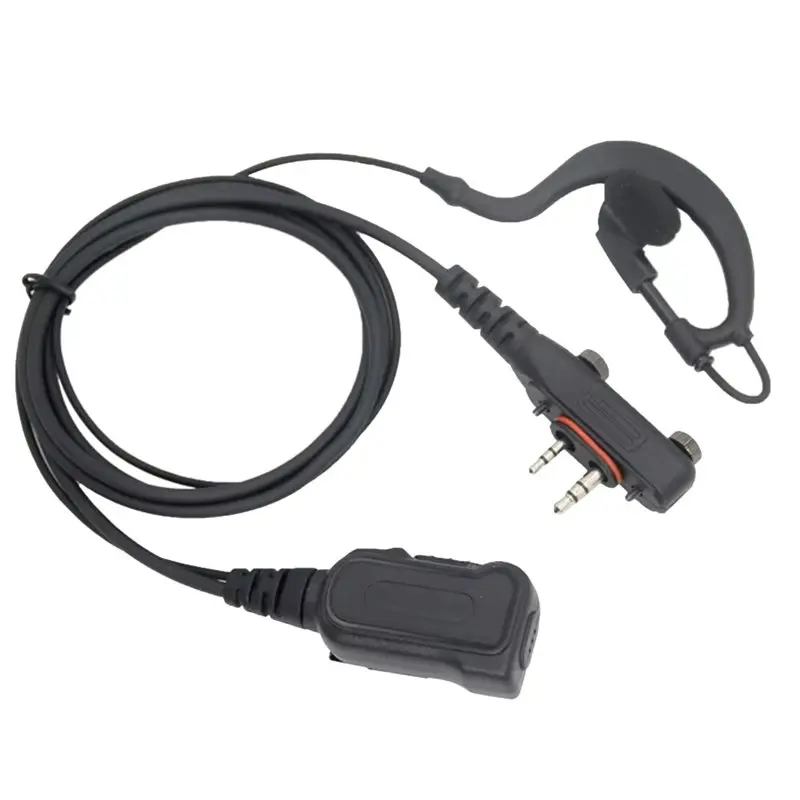 A53M-Walkie Talkie Earpiece Mic PTT 2Pins For Icom IC-F16 F21 F26 F1000 F4000 F4001 Two-Way Radio Headphone Headset