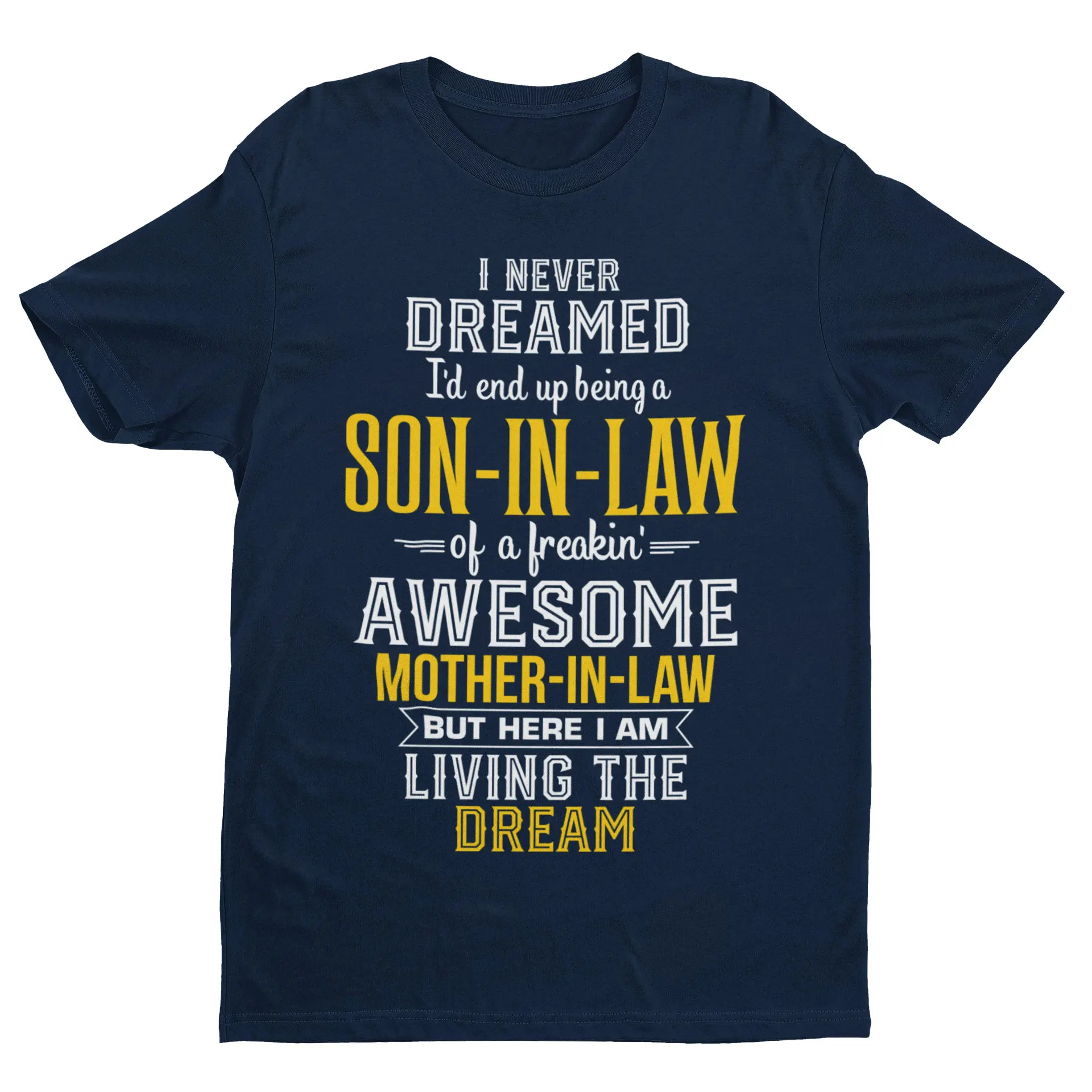 Summer Casual Personalized Short-sleeved Relaxed and Fashionable Funny-in-law T-shirt: An Excellent Gift for The Mother-in-law