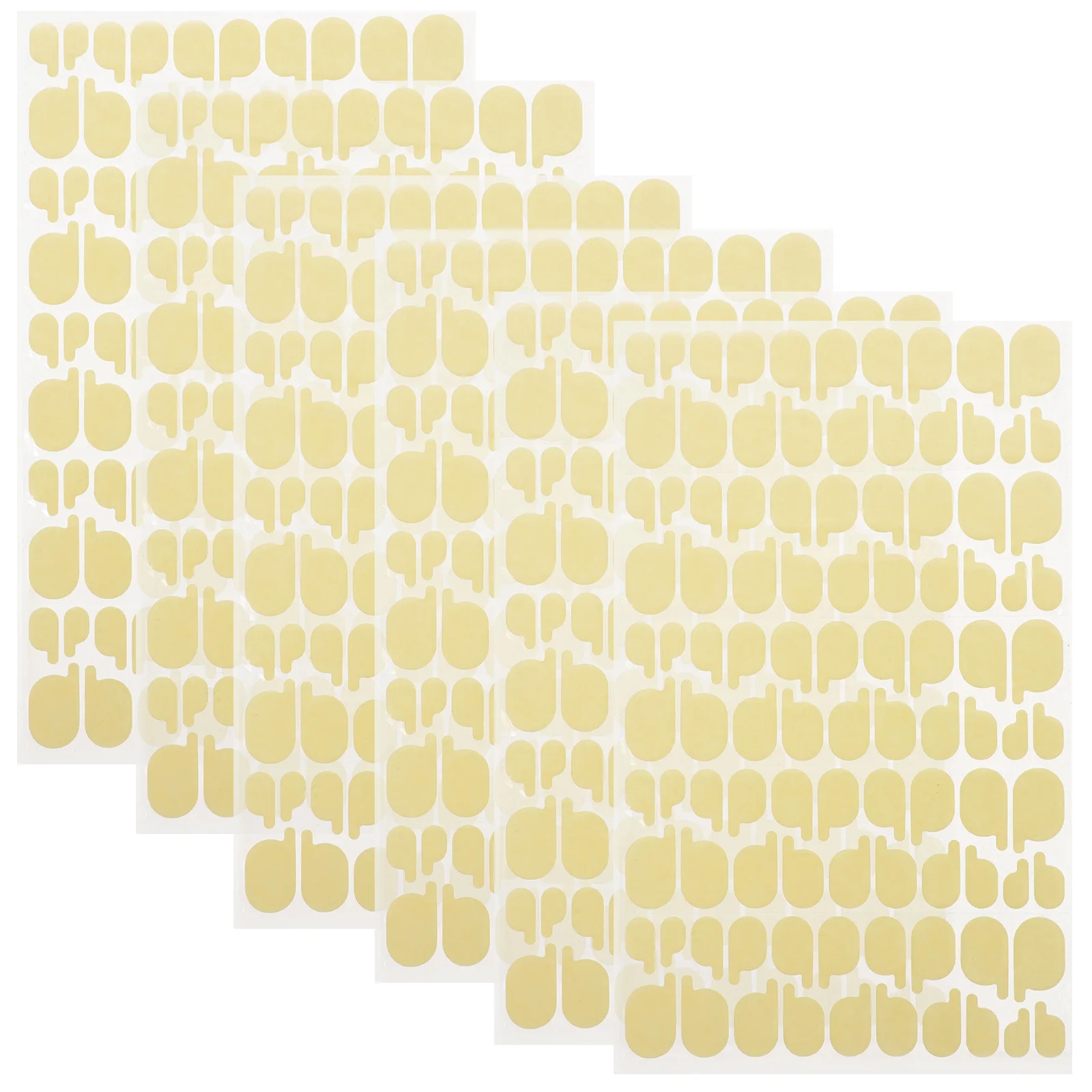 Strisce adesive biadesive con toppa ovale Adesivi per display finti Strumenti artistici Adesivi per colla con punta francese per supporti per unghie finte