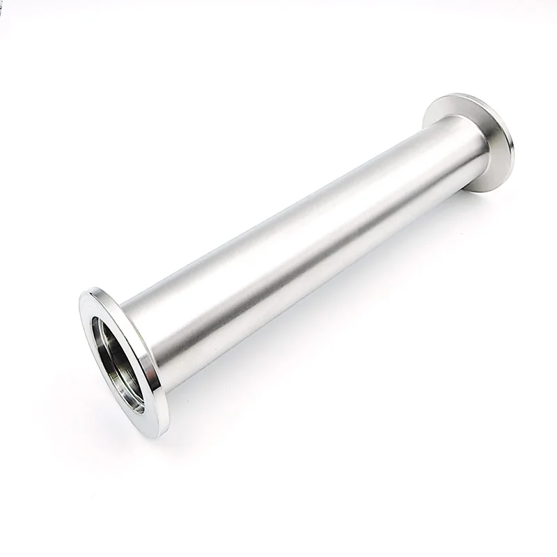 KF16 KF25 KF40 KF50 304 Stainless Steel Vacuum Flange Short Pipe Quick Fit Joint Adapter for Vacuum Pump System 40–200mm