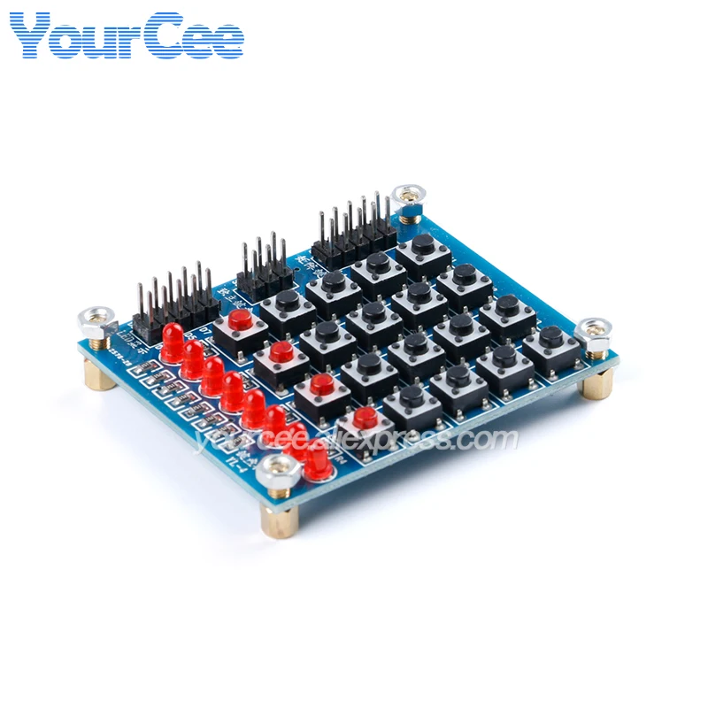 4x4 Keypad Module MCU Accessory Board 4*4 Matrix Keyboards 16 Key Button Microcontroller External Expansion Keyboard For Arduino