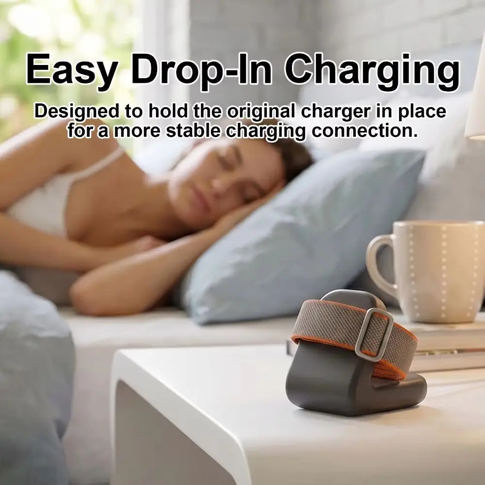 3D Printed Fitness Tracker Charging Stand Upright Viewing Cable Management Charging Dock Stand for Google Fitbit Air