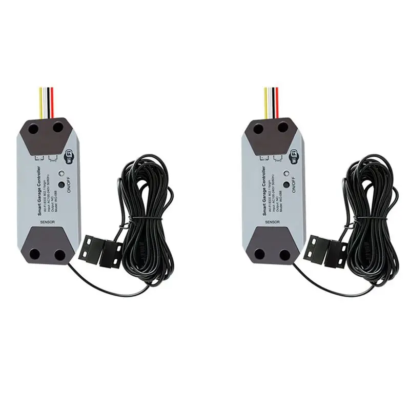 2X Tuya Wifi Garage Door Controller Smart Door Switcher Work With Alexa Google Home Smart Life Tuya APP Control