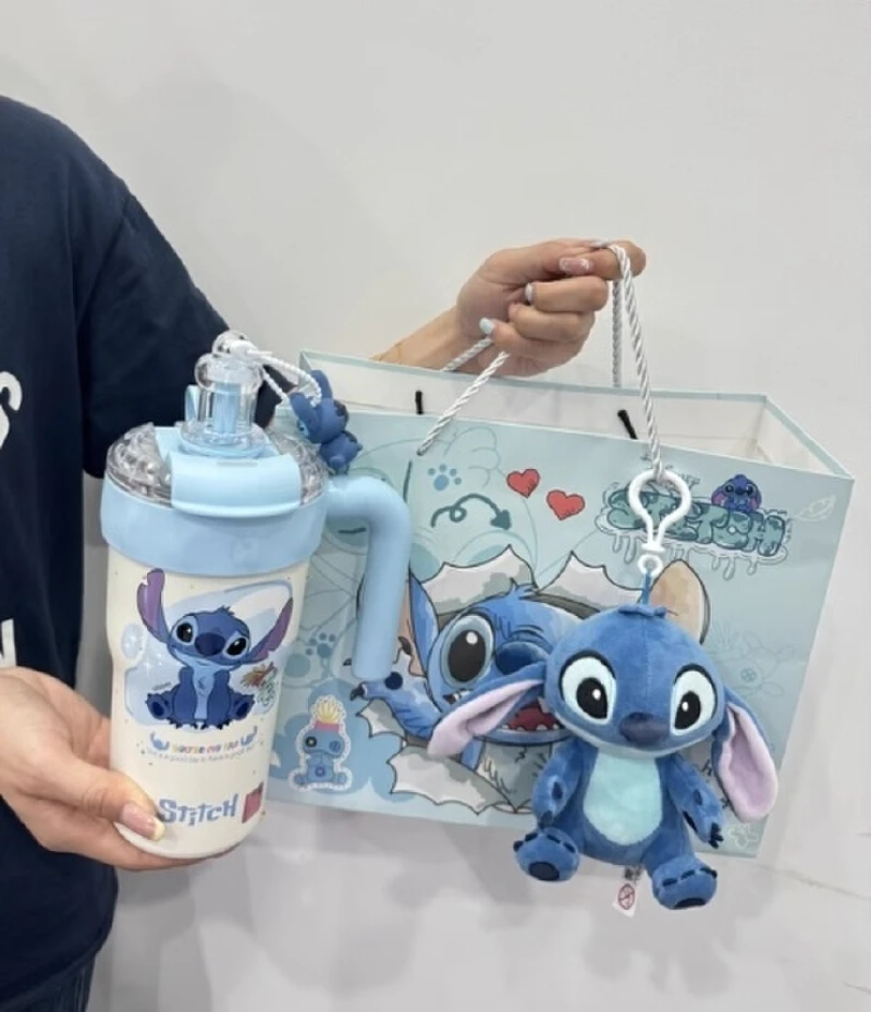 

Stitch Collaboration Series 800ml 316L Liner Insulated Cup Anime Figures Pendant Fan Perfect Birthday Gift For Boys And Girls