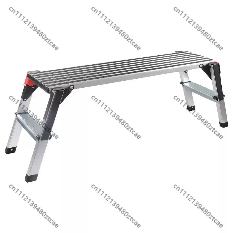 Foldable Non-Slip Stainless Steel Workshop Stool, Compact Portable Seat For Vehicle Maintenance And Car Cleaning