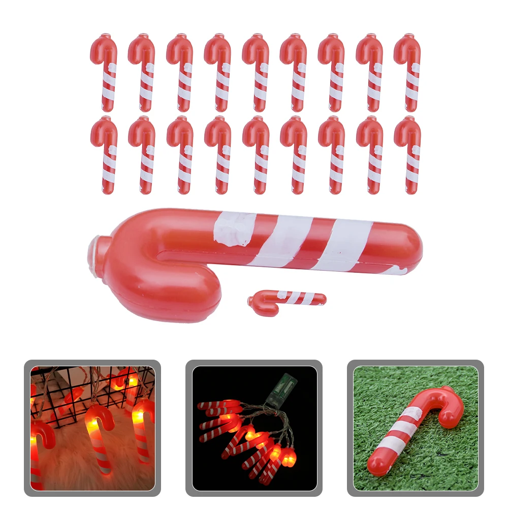 

Garlands Little Crutch Colored Light Candy Cane Decors for Plastic Pendants