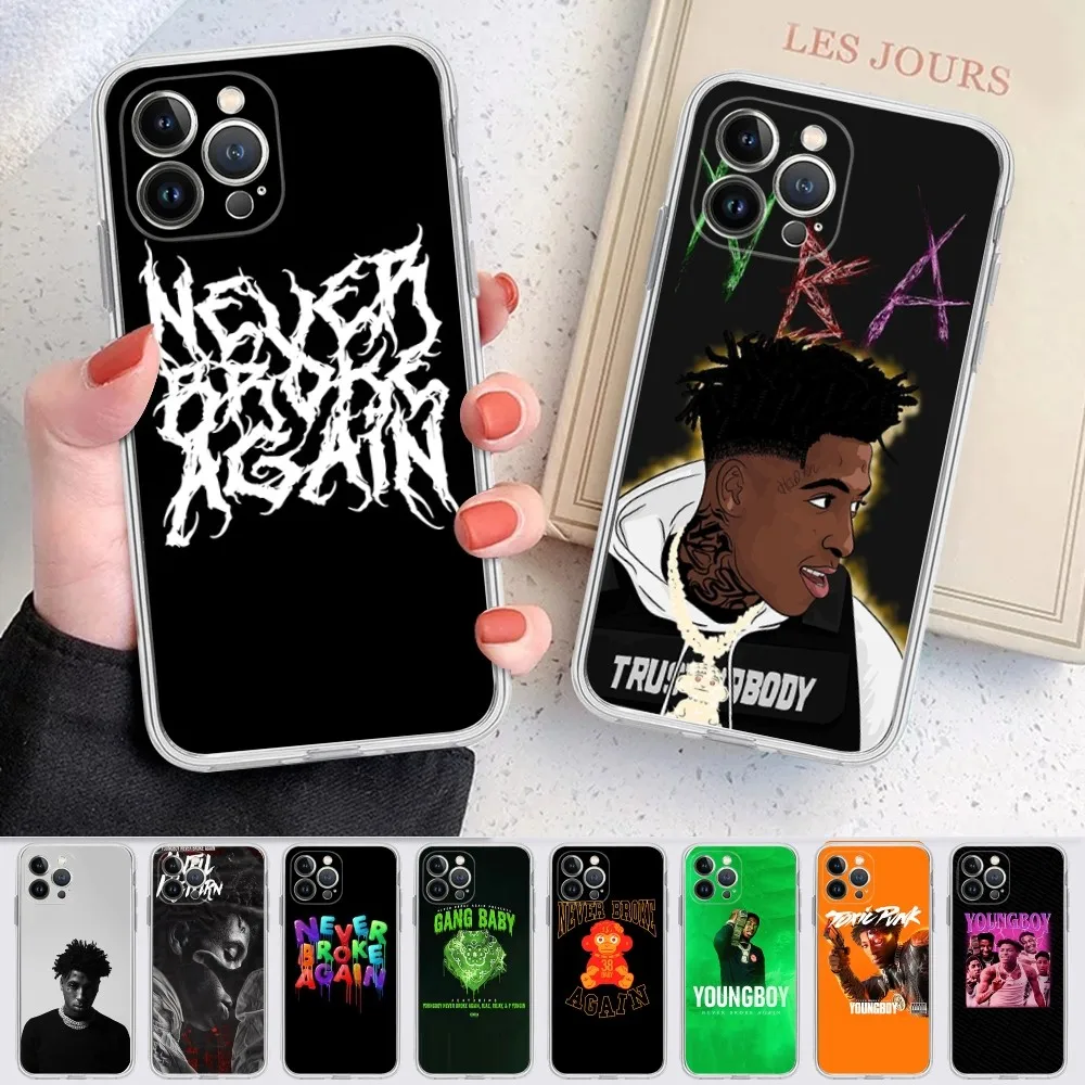 Y-Youngboy N-Never B-Broke A-Again Phone Case For IPhone 16 15 8 7 6 6S Plus X SE XR XS 14 11 12 13 Mini Pro Max Mobile Case