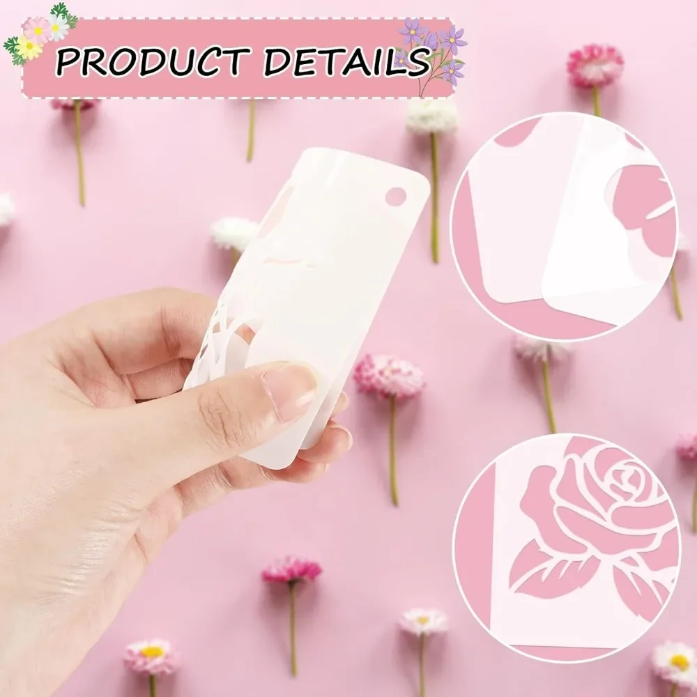 Reusable template DIY for wall floor decoration, rock stippling art projects