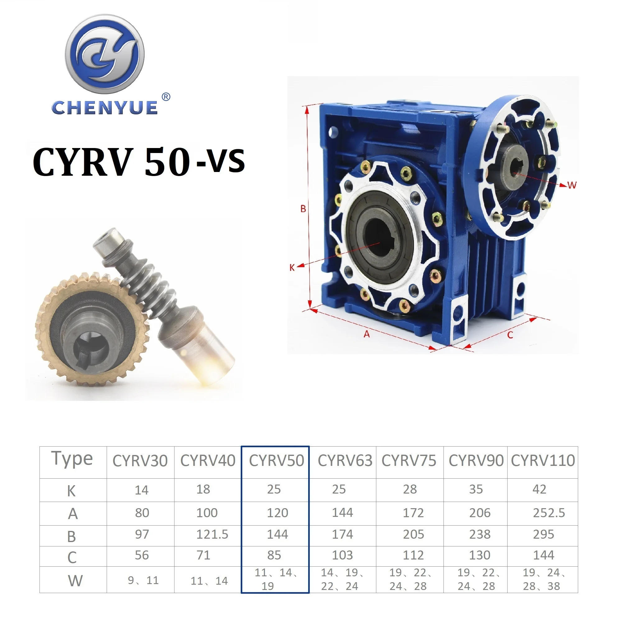 Imagem -06 - High Torque Worm Gear Gearbox Redutor de Motoredutores Nmrv 050-vs Input 14 11 19 Ratio 5:1 100:1 Aplicações Industriais