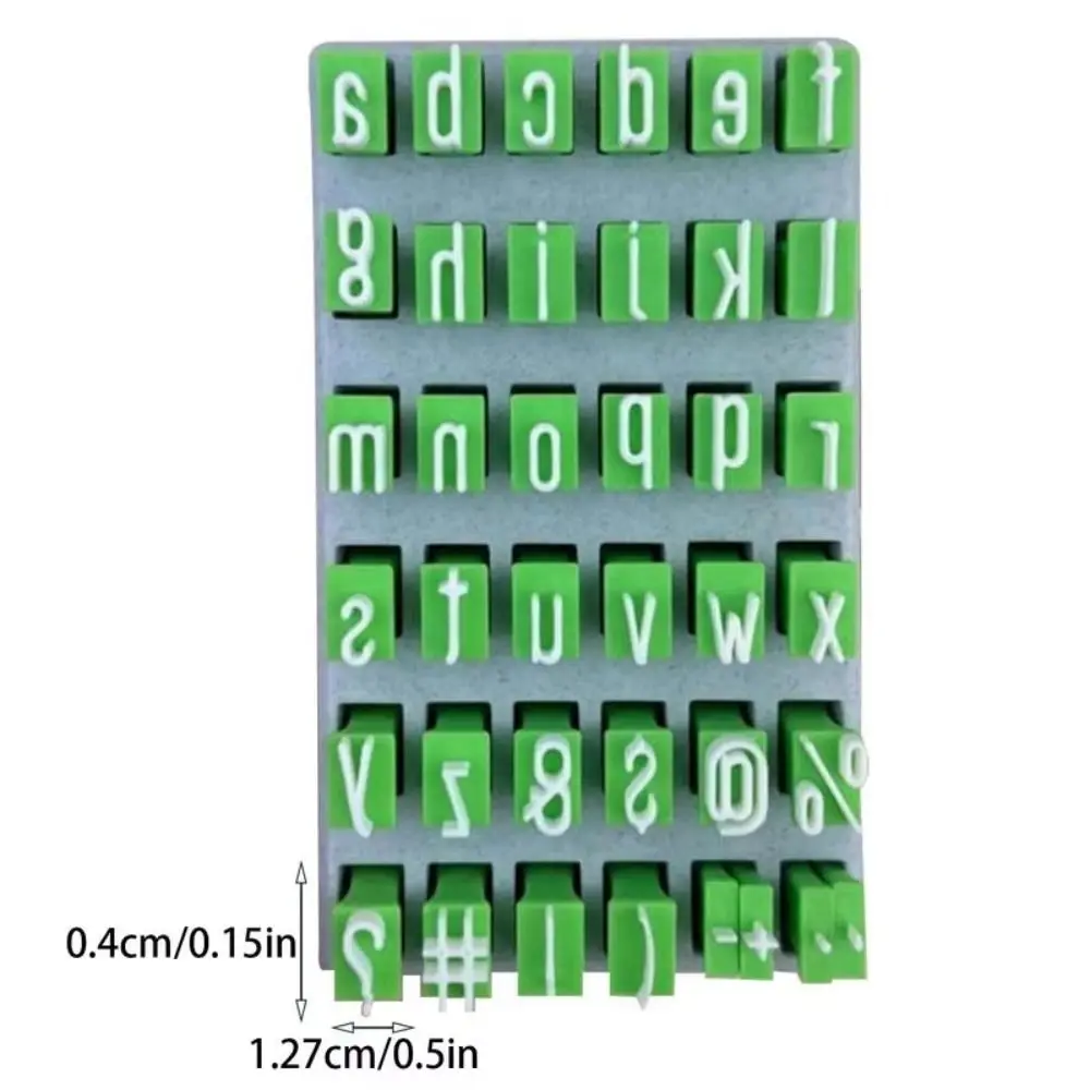 Letra maiúscula alfabeto selo de argila letras minúsculas diy artesanato letras artísticas de cerâmica gravação portátil