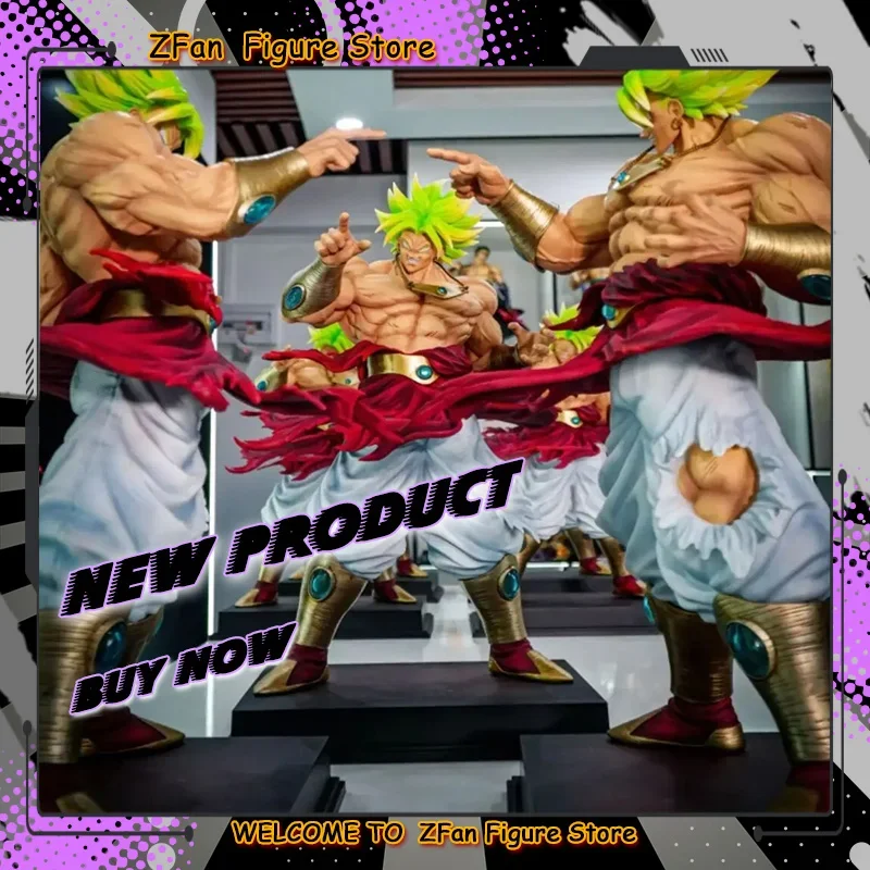 

IN STOCK 50cm JT Toy Super Saiyan Broli Figurine Dragon Ball Action Figure Pvc Statue Collection Model Desk Ornament Gifts Toys