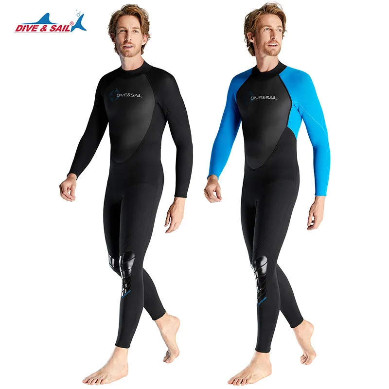 3mm men's one-piece diving suit anti cold wetsuit, snorkeling and surfing winter swimsuit