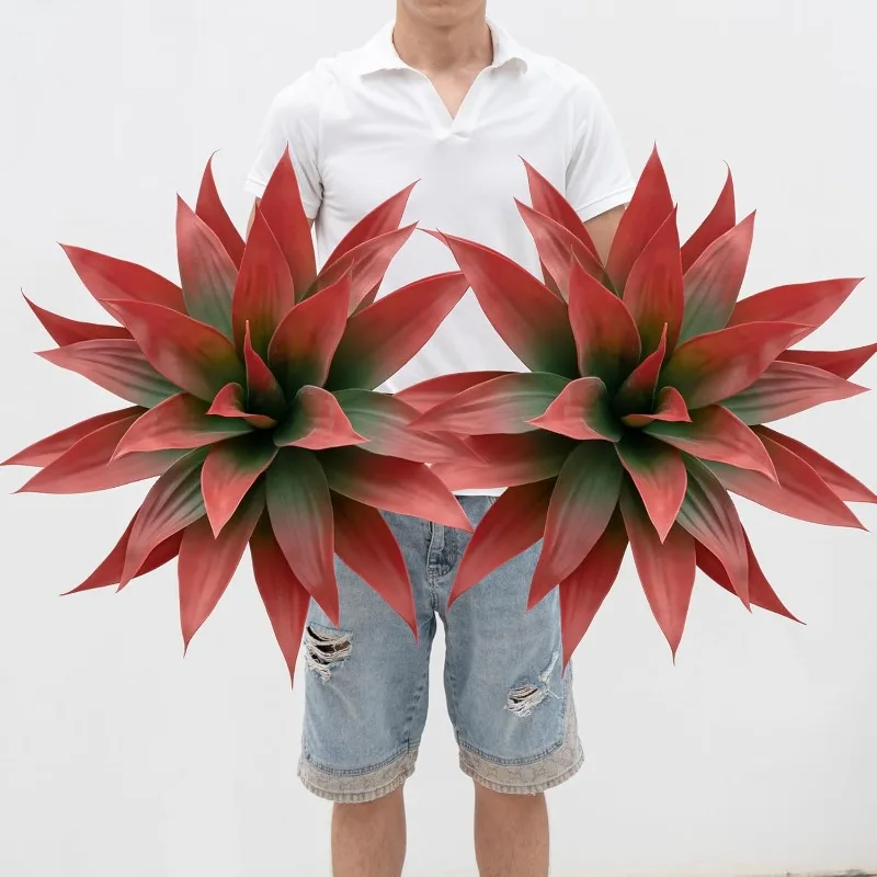 Artificial Agave Plants,Large UV Resistant Fake Agave Planters for Indoor and Outdoor Decorating Artificial Plants for Outdoors