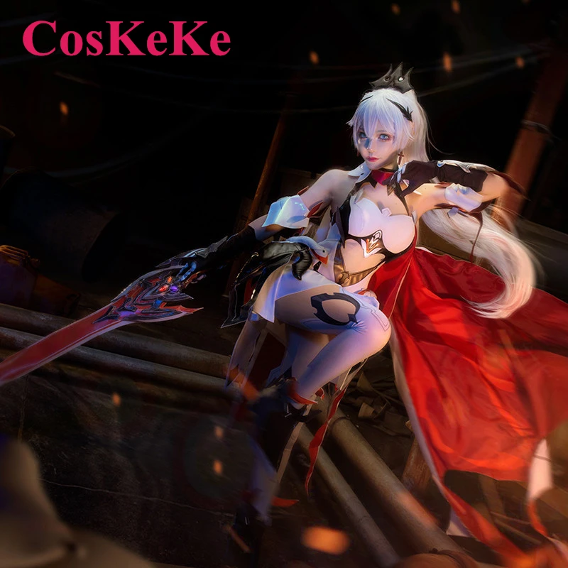 CosKeKe Kiana Kaslana Cosplay Anime Game Honkai Impact 3 Costume Sweet Gorgeous Combat Uniform Dress Women Role Play Clothing