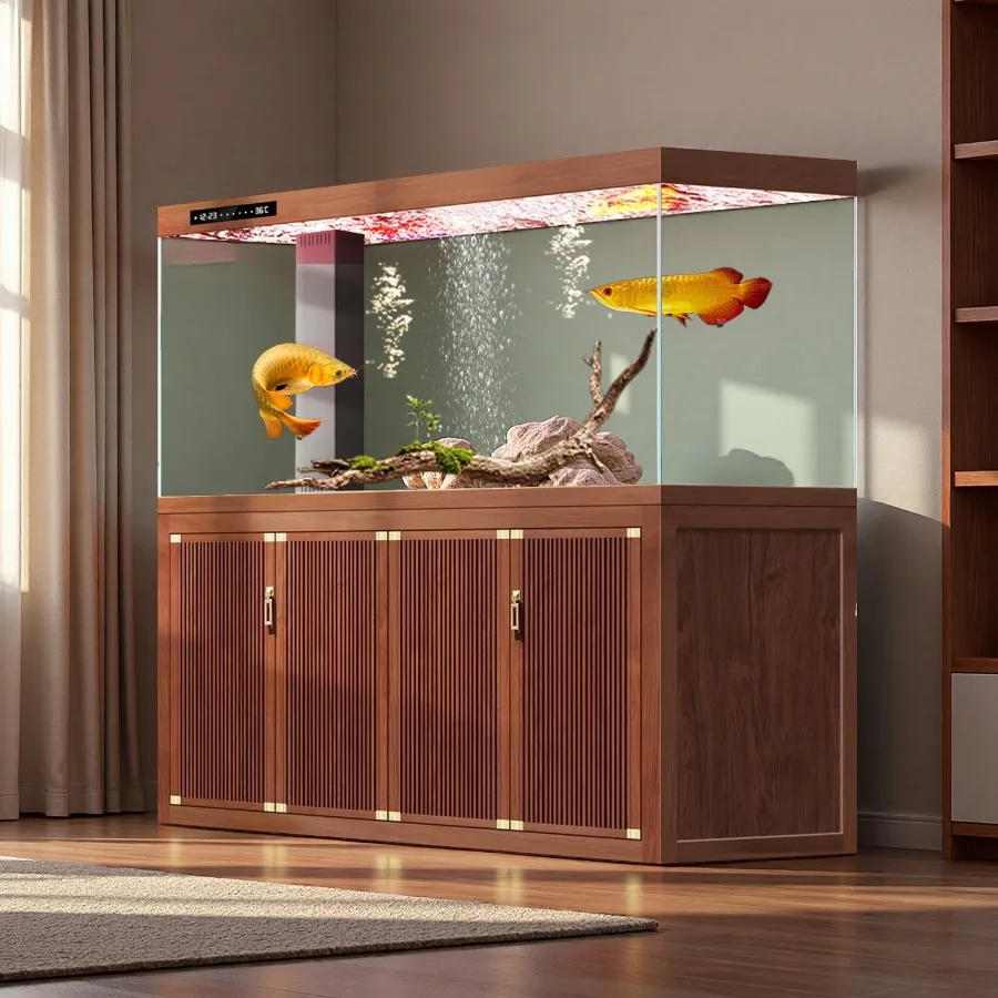 Crystal Model Thickened Aquarium Double-curved High-definition Reception Desks Sealed Change Office Furniture Военное ДелоLJ40