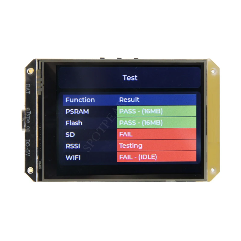 Imagem -02 - Placa de Desenvolvimento T-hmi 2.8 Polegadas Touch Display St7789 Tela Lcd Wifi Bluetooth 5.0 Módulo tipo c Interface Usb Esp32-s3