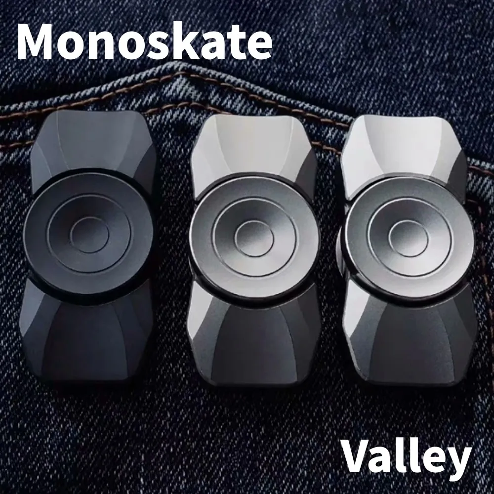 Monoskate Valley Fidget Spinner Two-Bladed Fidget Spinner Handling Feel Gyro Office Desk Anxiety Relief Gadgets