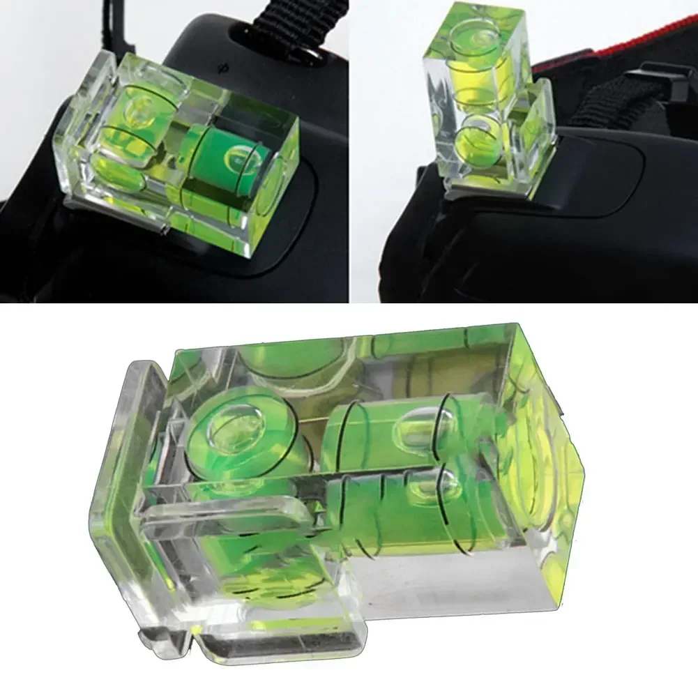 Camera Flash Hot Shoe Protector CoverLevel Double 2 Axis Bubble Mount For SLR DSLR Canon Camera Accessories