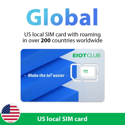 EIOTCLUB 국제 데이터 SIM 카드, 1GB 30 일, 고속 5G/4G LTE 커버리지, 글로벌 커버리지 200 개 이상 국가, 계약 수수료 없음 