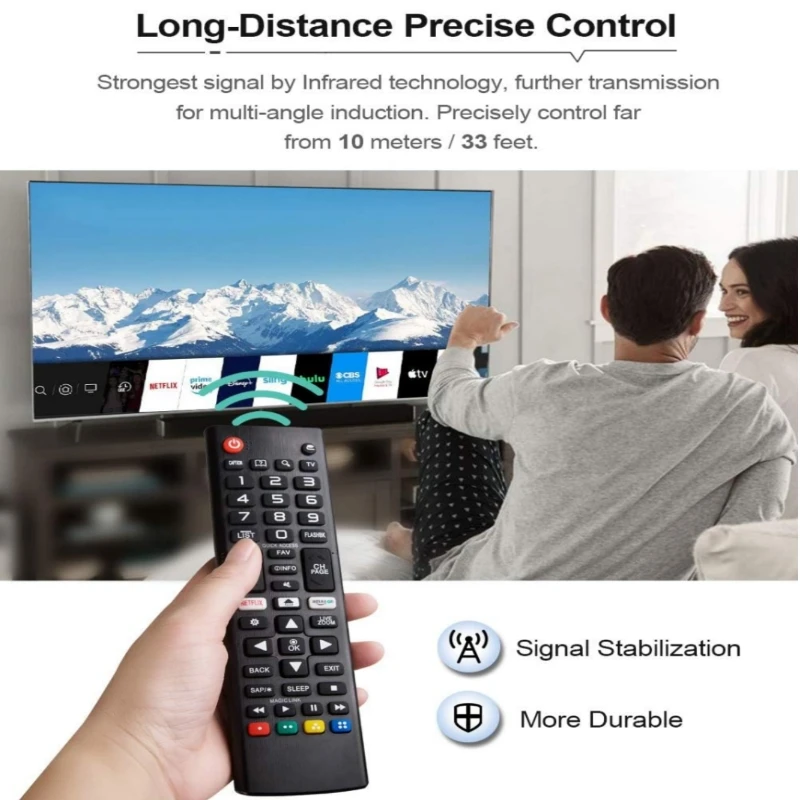 Universal Remote Control for All  Smart TV LCD LED OLED UHD HDTV Plasma Magic 3D 4K Webos TVS