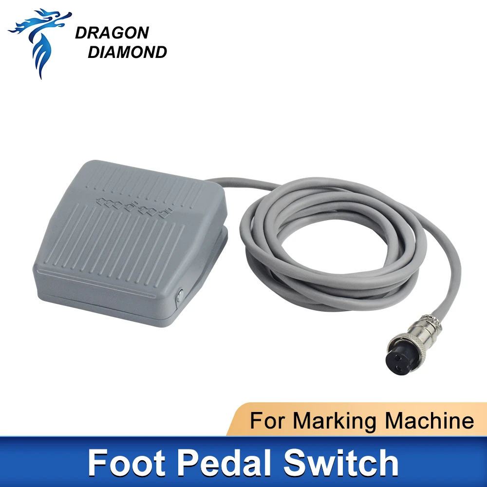 

Plastic Foot Pedal Switch Anti Slip Momentary Control Switch Footswitch Electric Power Universal Use Fiber Marking Machine