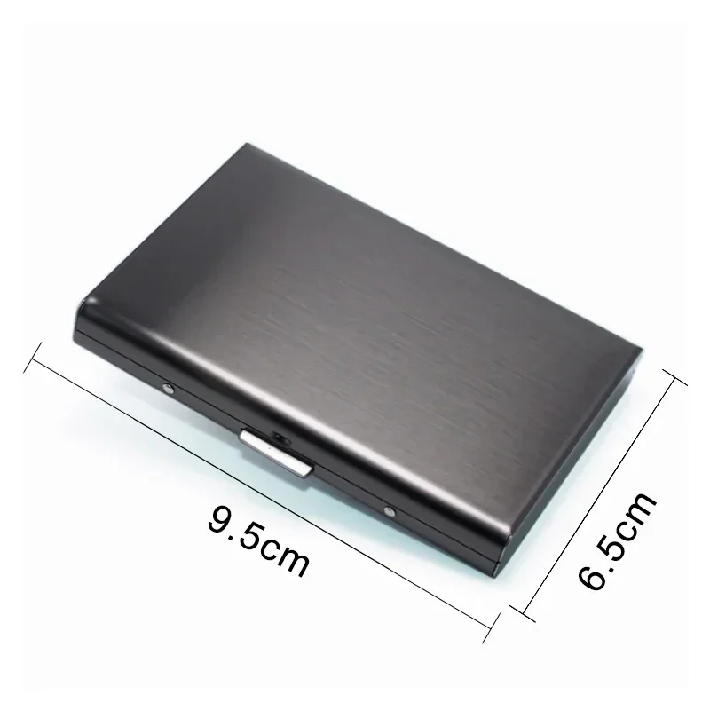 Rfid Business Credit Card Holder Metal Case Luxury Bank Cardholder Bag Card Holder for Men Women Mini Travel Minimalist Wallet