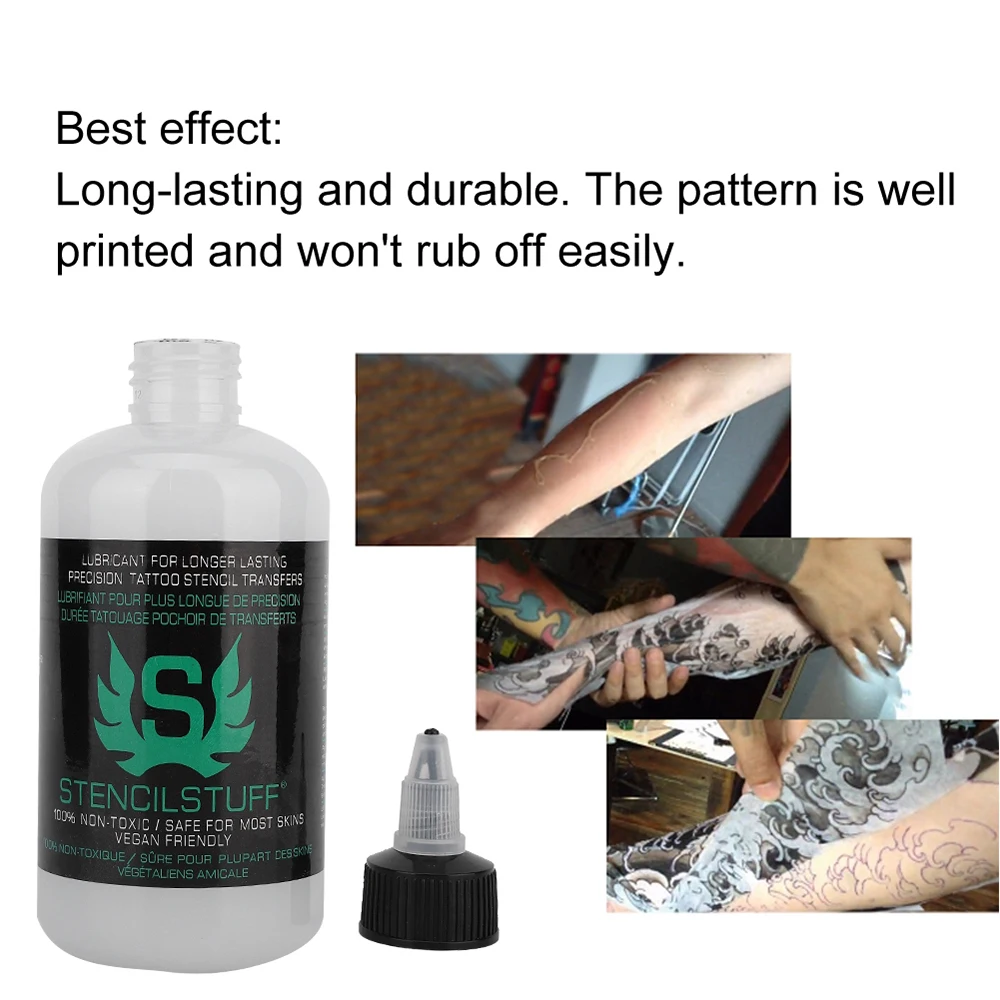 120ML Professional Tattoo Stencil Magic Gel Thermal Copier Tattoo Transfer Stuff Solution Cream Tattoo Ink Set