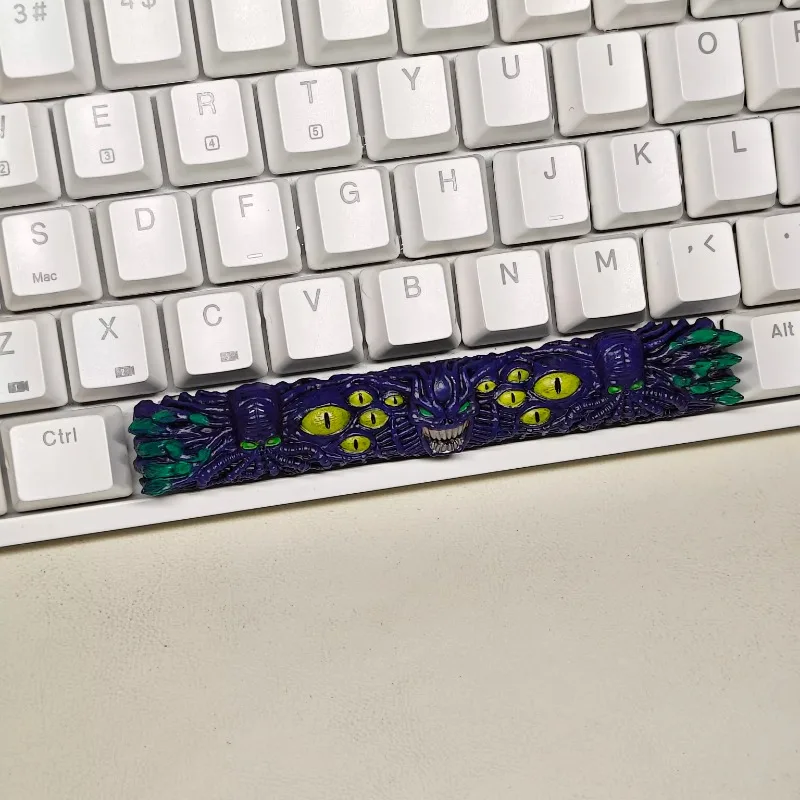 Custom Octopus Devil Space Keycap 6.25U Resin Keycaps Handmade for Keyboard Accessories Gamer Gift MX Cross Switch