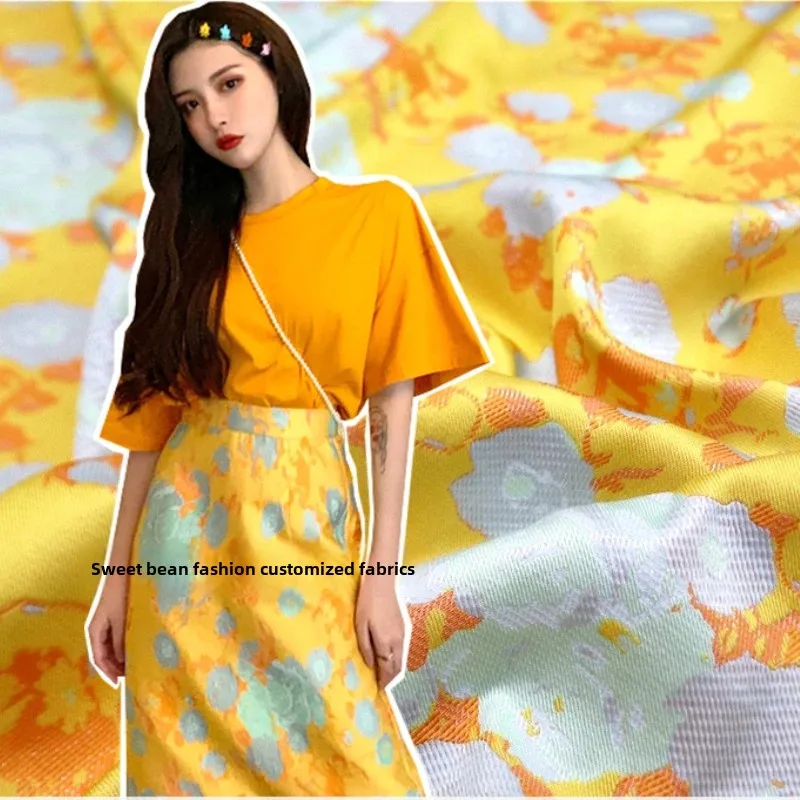 

Yarn Dyed Brocade Jacquard Fabric Spring Autumn Dress Trench Coat Suit Fashion European Brand Design Diy Sew Cloth By Meter