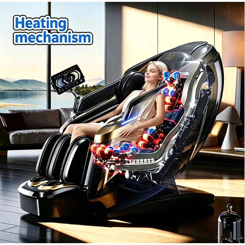Airo Heating Jade Massage Movement zero Gravity Sl Track Electric Body Massage Chair Luxurious Full Body Massage Chair