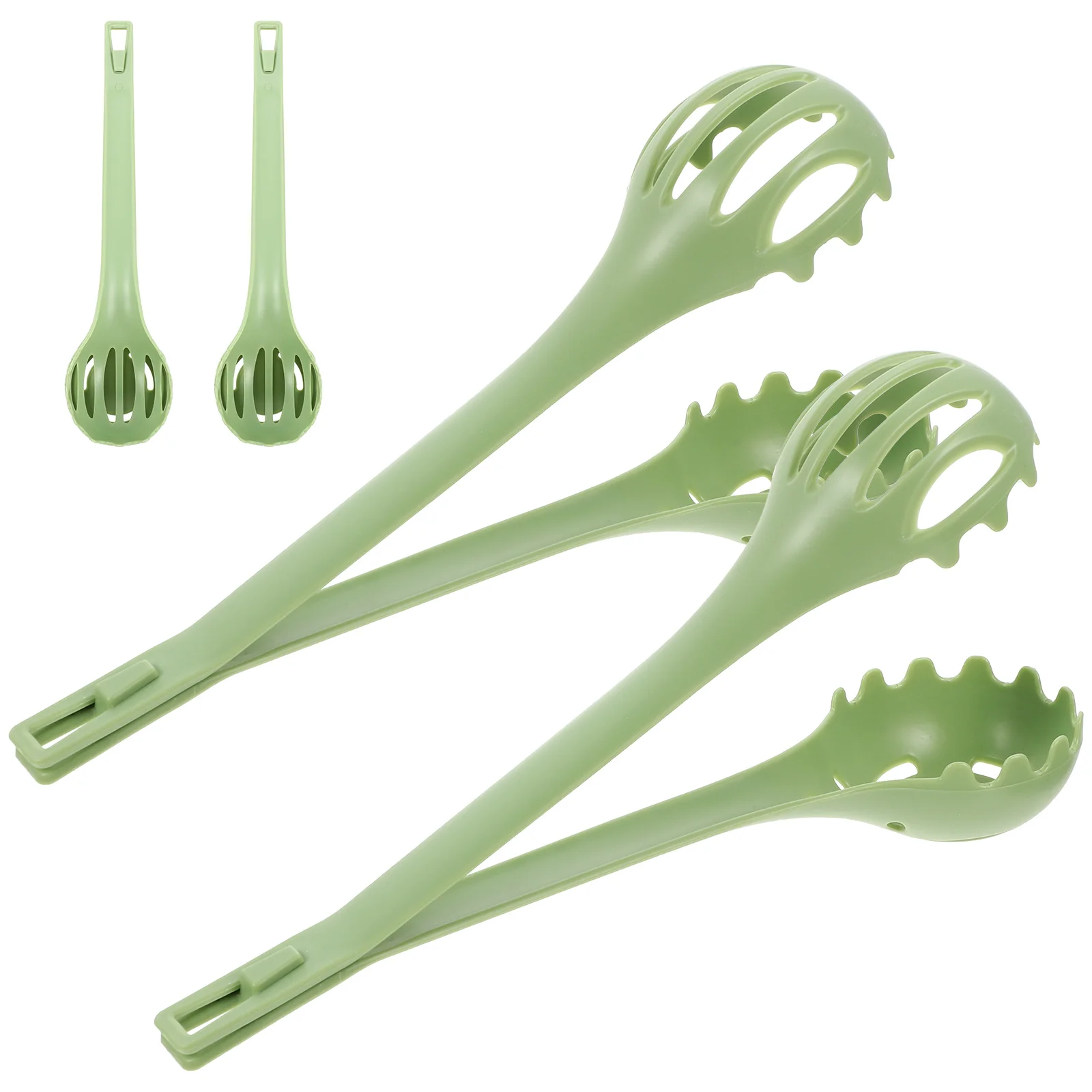 

4pcs Multifunctional Egg Tongs Food Tong Plastic Long Handle Kitchen Clamp For Cooking Noodles Salad Spaghetti Boiling Egg Whisk