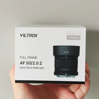 Viltrox AF 50mm f2.0 air Full Frame Auto Focus Lens for Sony E A6500 6700 A7C2 A7CR A7M4 Nikon Z Z5 Z6 Z7 Z8 ZF ZFC
