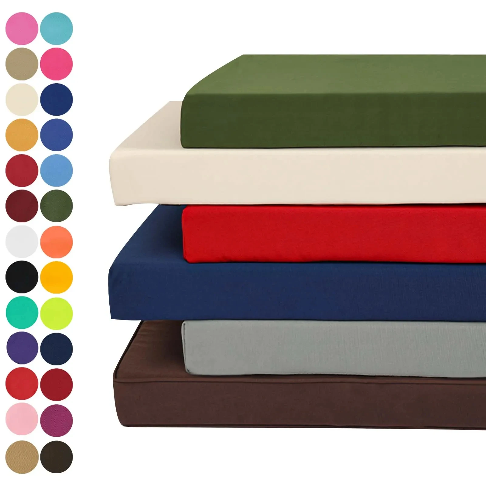 Custom Waterproof Bench Cushions, High‑Density Sponge Seat Pad, Quick‑Dry Cushion for Patio, Garden Bench, Swing & Bay Window