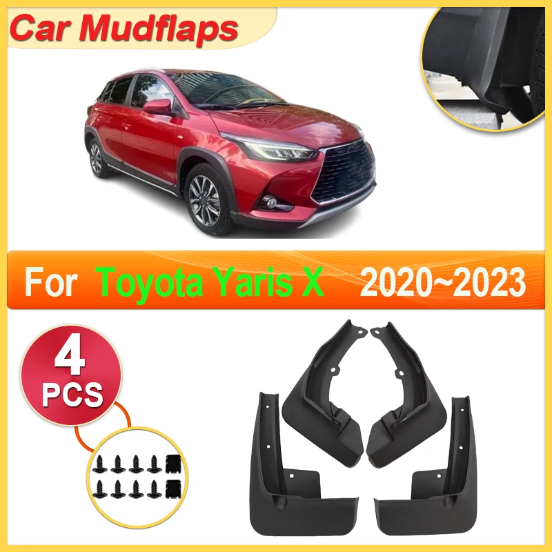 

For Toyota Yaris X Accessories 2020~2023 Car Mudguard Parts Mudflaps Tool Splash Fender Flare Cover Guard Auto Mud Protecti Tire
