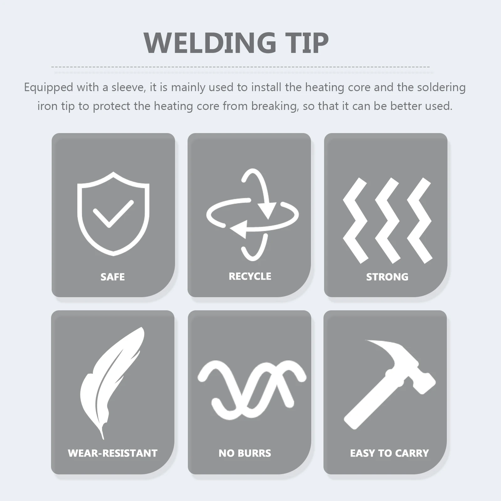 

1 Set Tip High Precision Copper Replacement Socket Kit For Soldering Station Fast Heating Oxidation Resistant Iron Tips Socket