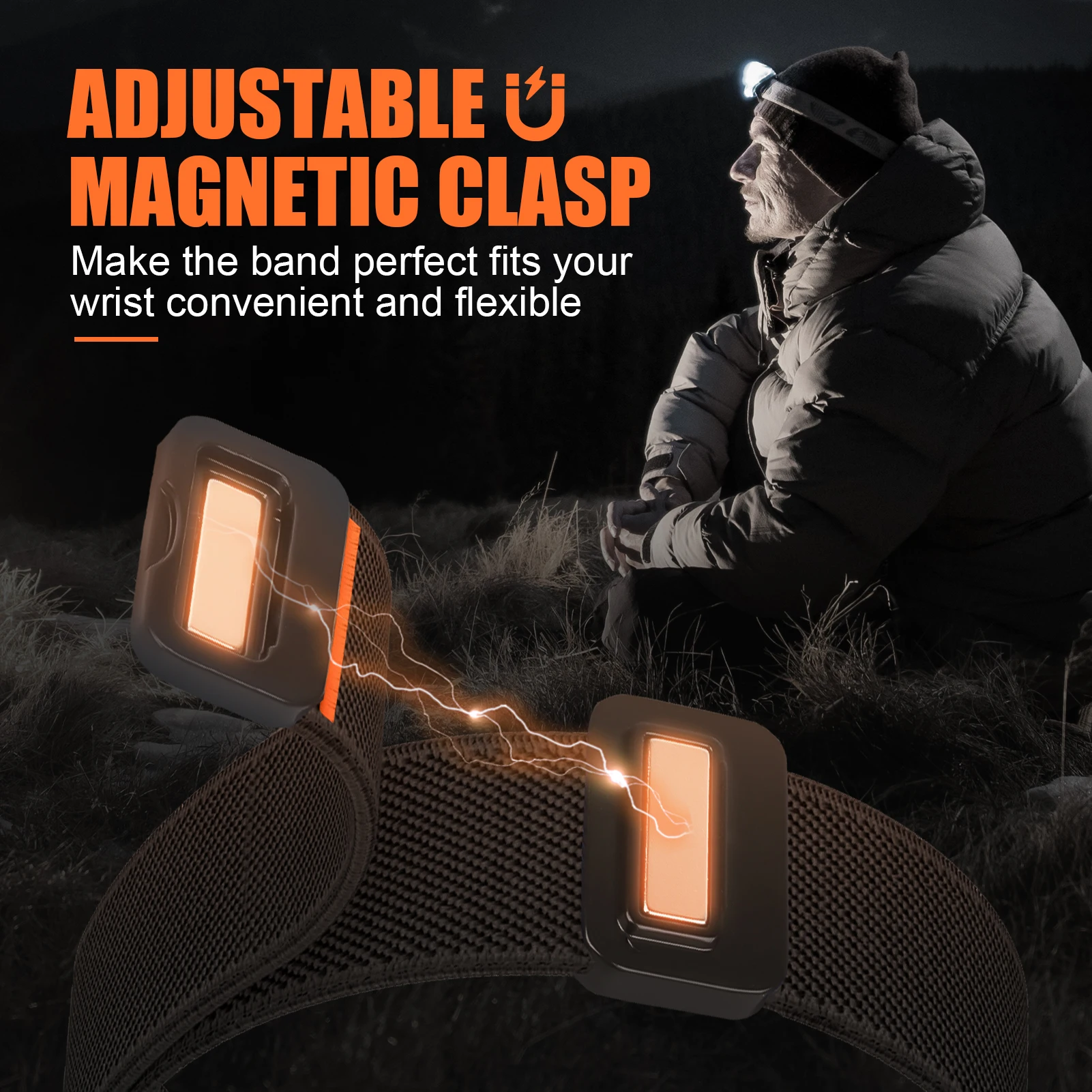 حزام مغناطيسي لساعة أبل العصابات 49 مللي متر 45 مللي متر 46 مللي متر 44 مللي متر 42 41 40 مللي متر الرياضة النايلون كوريا سوار IWatch Ultra2-10 9 8 7 6 الساعات