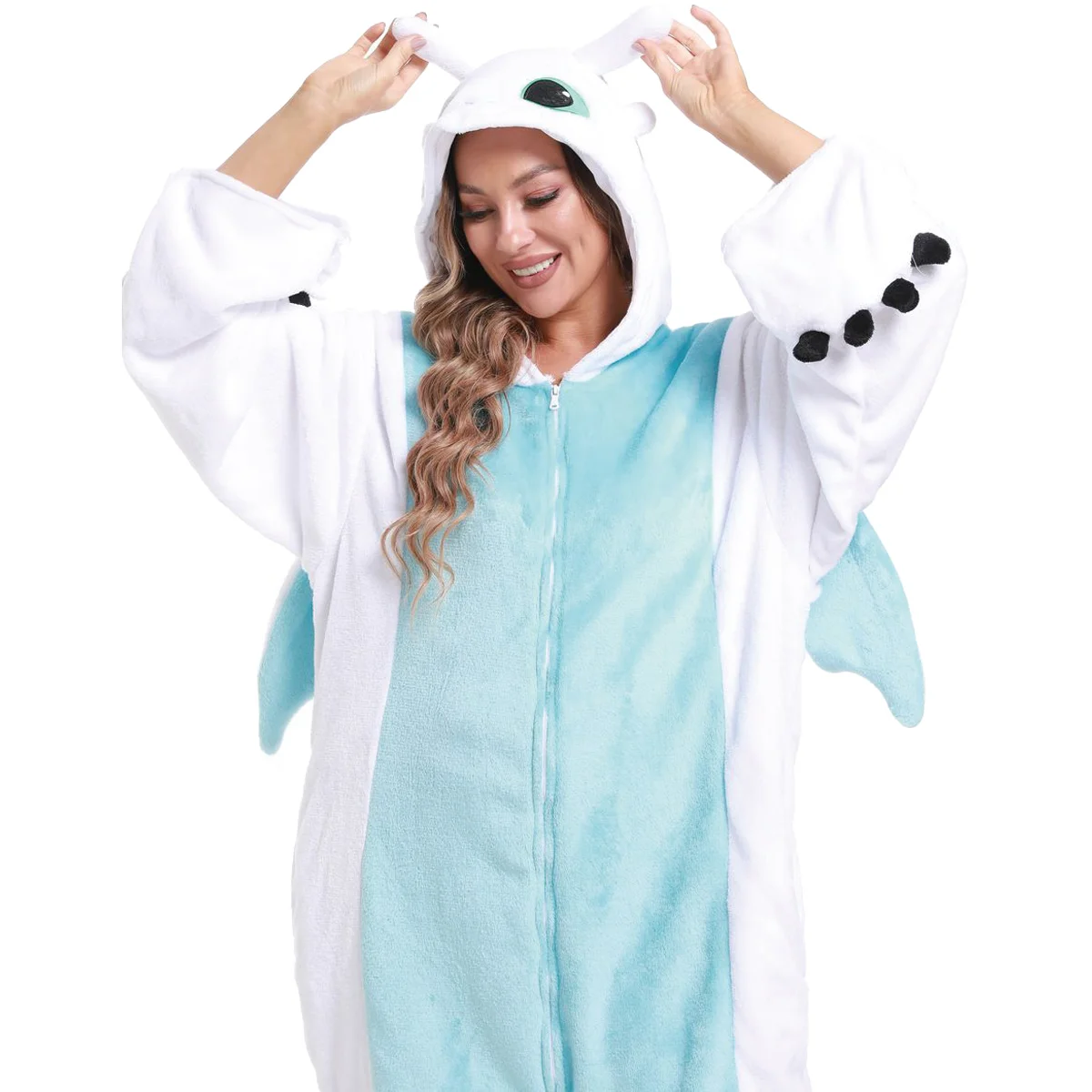 Kigurumi-Pijama de dibujos animados para hombres y mujeres adultos, ropa de dormir de animales, cómo entrenar tu Pijama sin dientes, disfraz de Cosplay de dragón