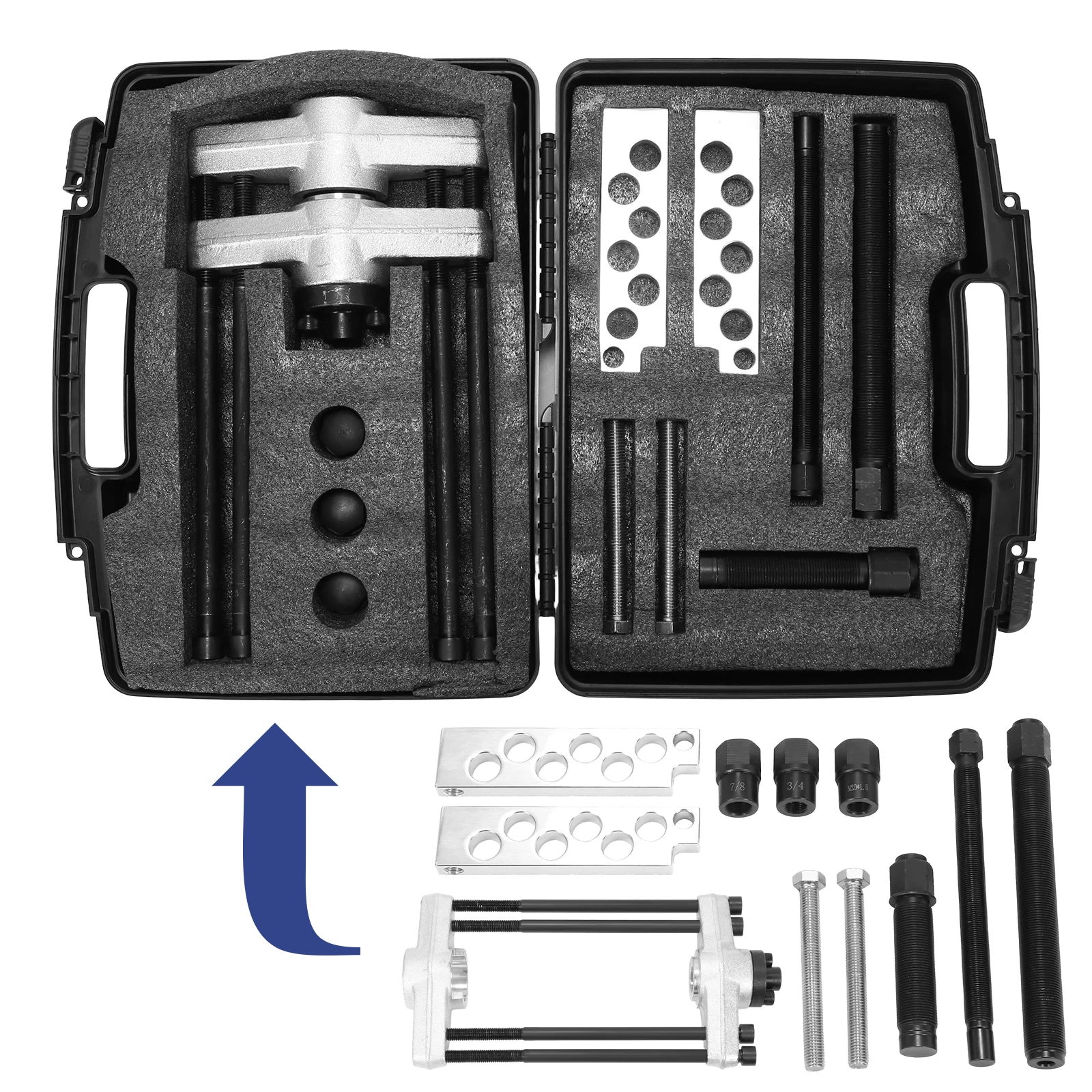 

Пресс для шкворней Tiger Tool King Pin Press, сверхмощный инструмент для шкворней для полуприцепов и транспортного оборудования классов 3-8