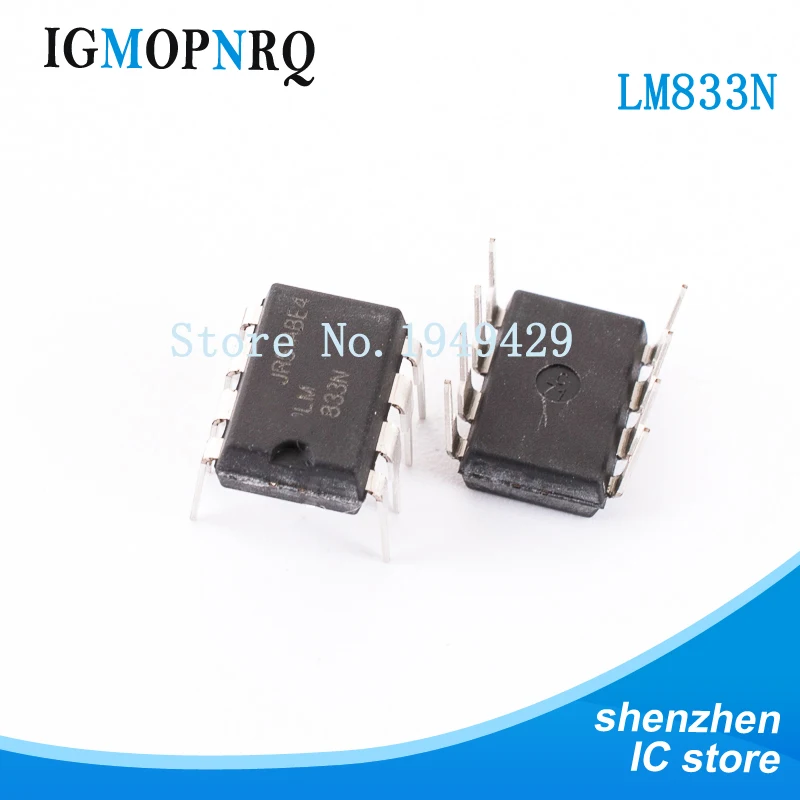 10 Teile/los LM833N DIP8 LM833 Audio verstärker Dual Audio Op Amp Neue
