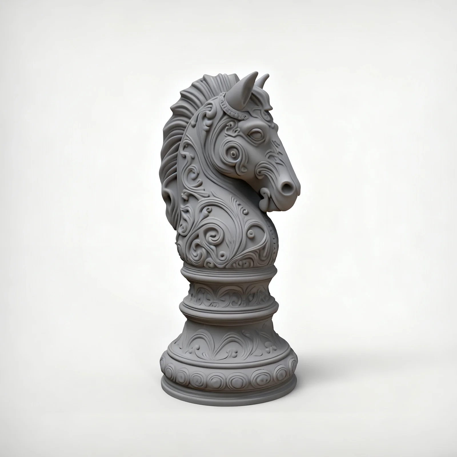 Large 3D Chess Knight Silicone Mold Vintage Horse Head Statue Resin Mould DIY Concrete Gypsum Candle Making Home Decor Ornament view 6