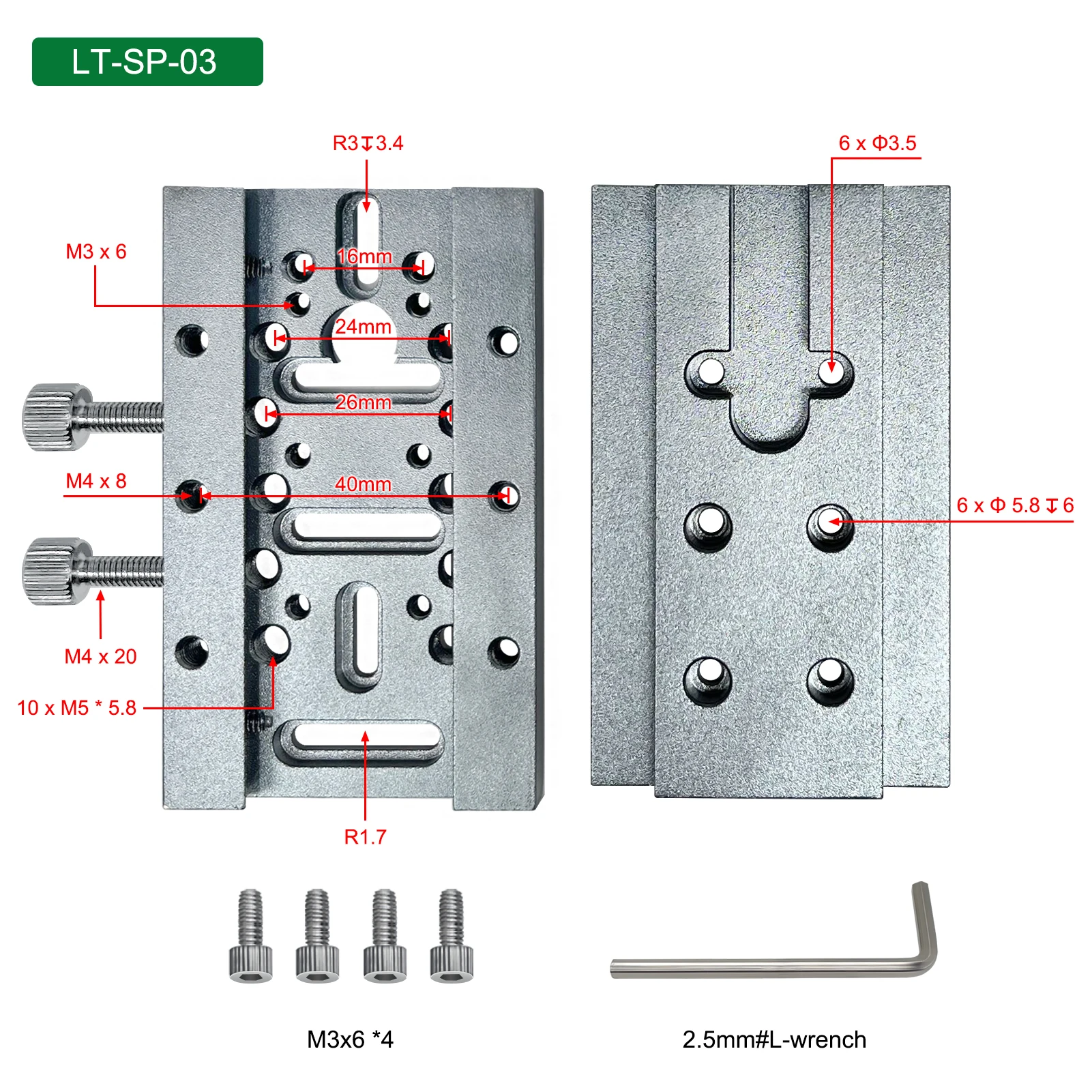 LASER TREE Sliding Plate Liftable Adjustable Module Holder for CNC Laser Engraving Machine Adjust Holder