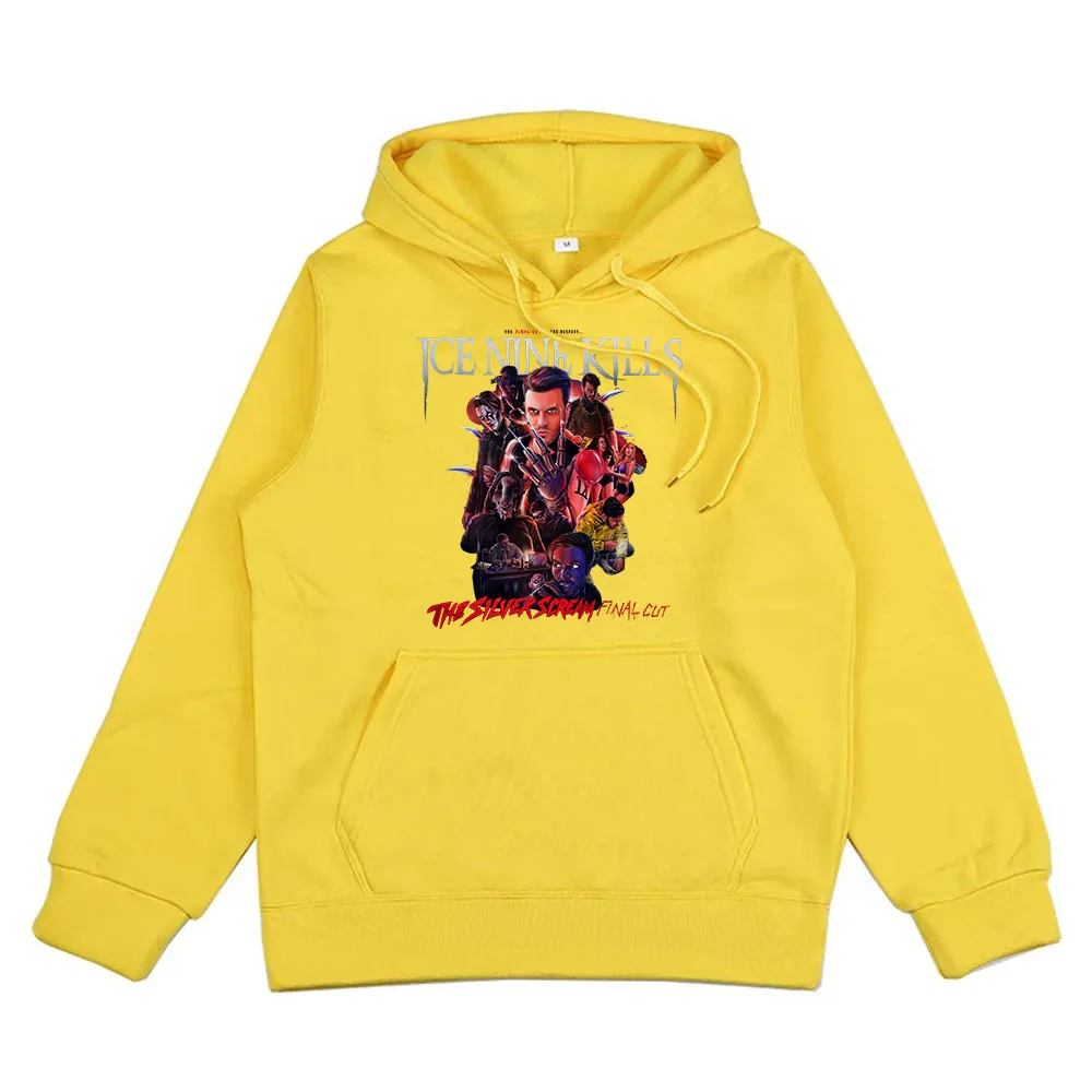 سترات بغطاء رأس شتوية بأكمام طويلة للرجال للجليد ، تسع حالات قتل في هذه اللحظة ، جولة قبلة الموت ، ملابس شوارع هيب هوب ، بلوفرات ، بلوفرات